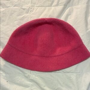 Pink fuzzy Bucket Hat